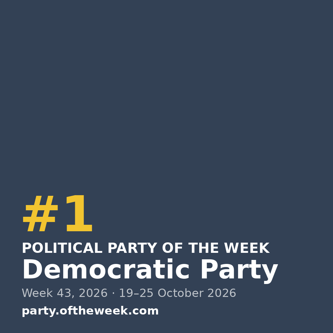 Square post (1080×1080) — Democratic Party